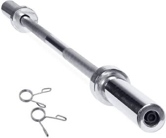 Barbell Rod Suitable For 2 'Olympic' Weight Plates, Home Fitness Weightlifting Bar, 4 Feet Solid Chrome Alloy Weight Rod, Fitness Training Curlin (Option: Barbell rod)
